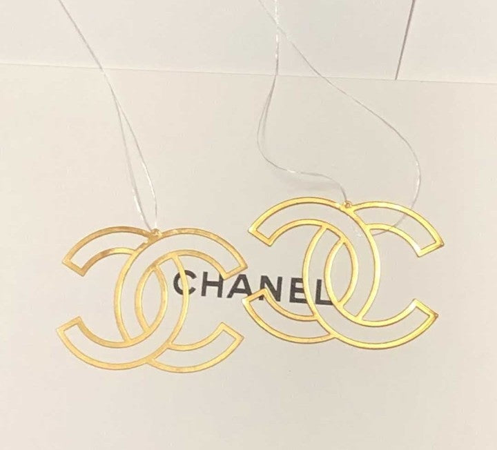 Chanel Metal Charm Sticker Iconic Logo Rare