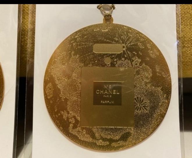 Chanel Metal Round charm round Seasonal Ornament 2020