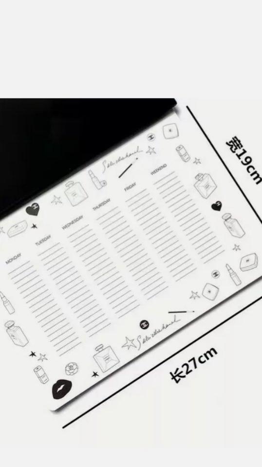 Chanel Day Planner Organizer Paper Note Pad VIP GIFT