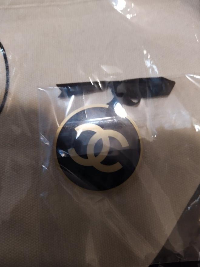 Chanel Ivory Makeup Drawstring bag with DIY jelly bucket