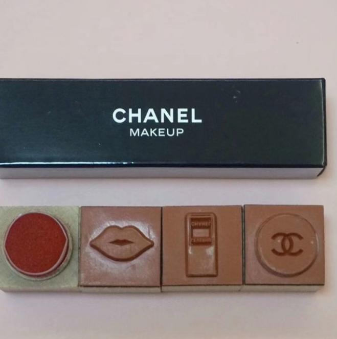 Chanel Makeup Mini Wooden Stamp Set of 3pcs RARE VIP GIFT