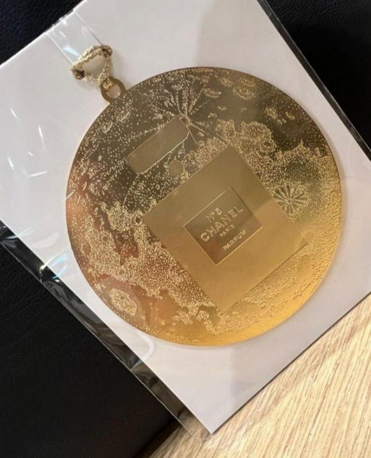 Chanel Metal Round charm round Seasonal Ornament 2020