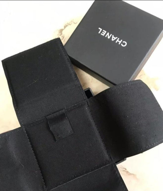 Authentic Empty Chanel Brooch Jewelry Box with velvet pouch