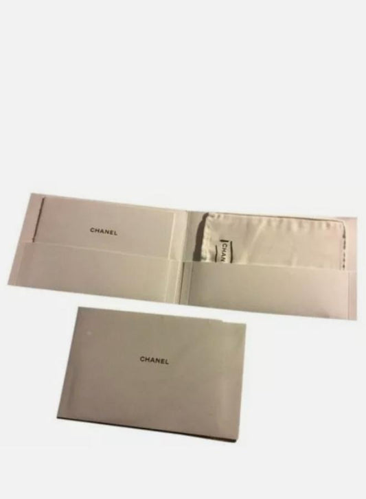 Chanel White Bag Cloth with booklet Coco For Clean Handbag Purses