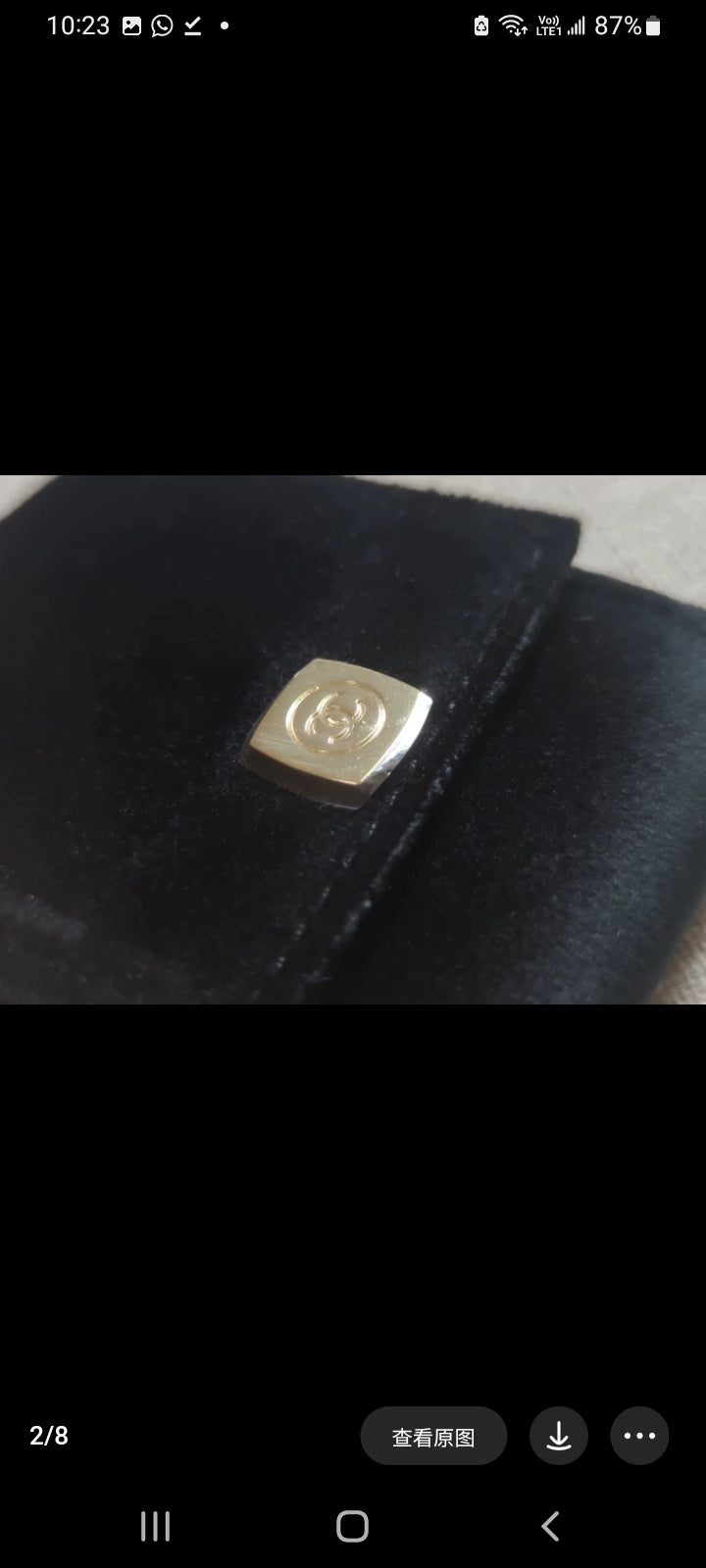 Chanel Small Lipstick Velvet Pouch with Mirror  Makeup Bag  VIP gift