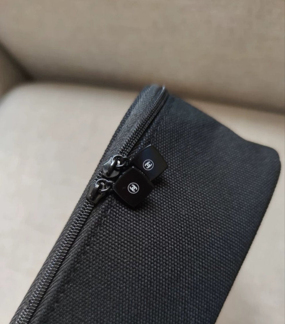 Chanel Huge Makeup Storage Pouch with Mirror  Makeup Case Holder