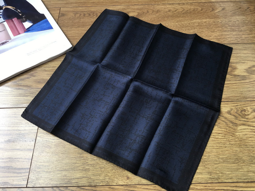 BLEU De Chanel Navy Blue Silky handkerchief with 1.5ml sample