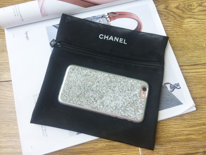 Chanel Mesh Pouch Makeup Bag Black