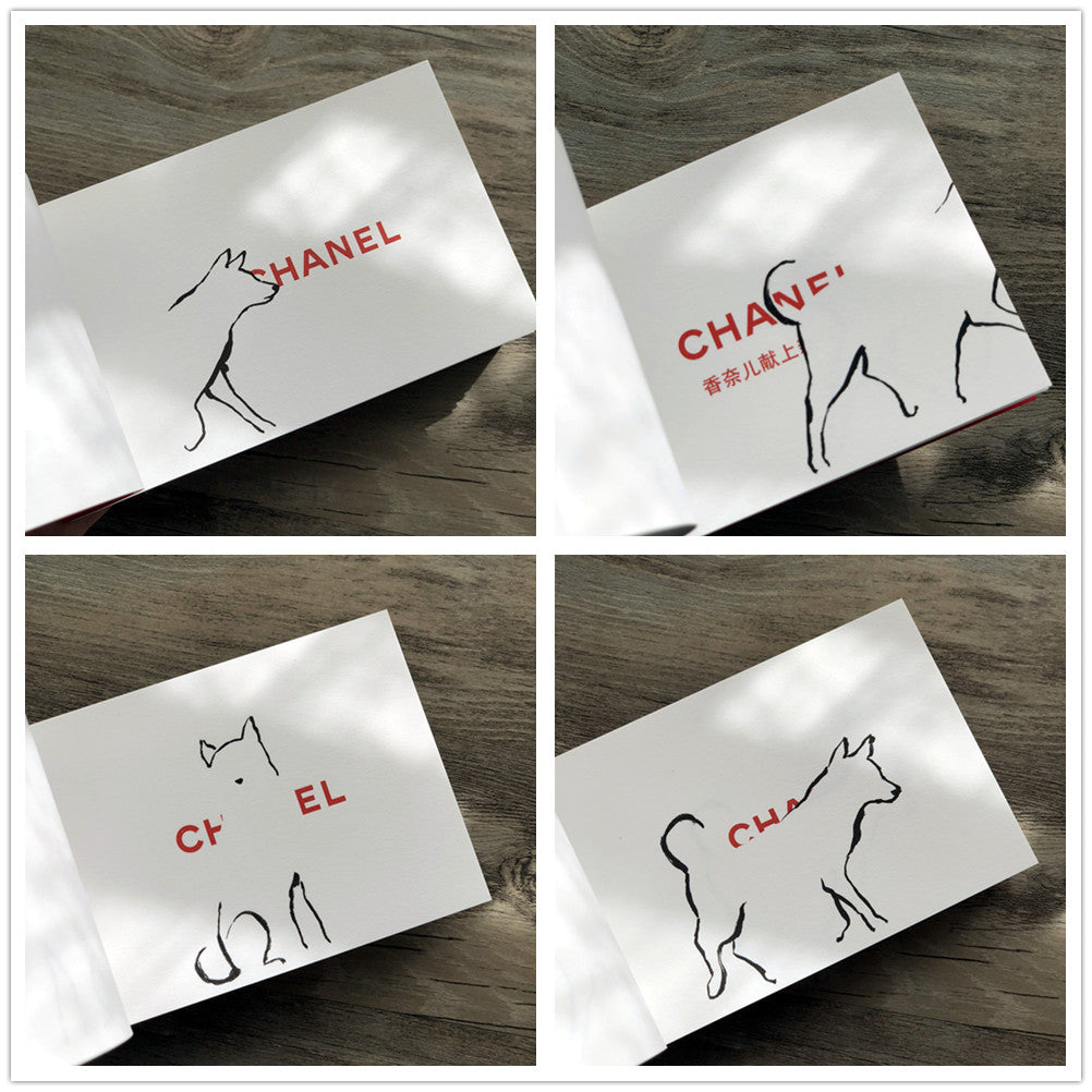 New CHANEL Small notepad " Year of Dog" Limited edition