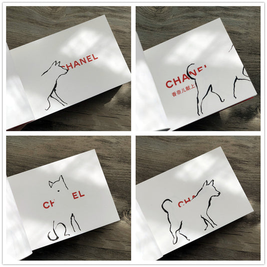 New CHANEL Small notepad " Year of Dog" Limited edition