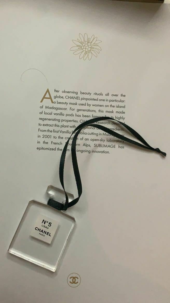 CHANEL Clear No 5 Small Bottle Accessories Charm Brand VIP Gift Decoration