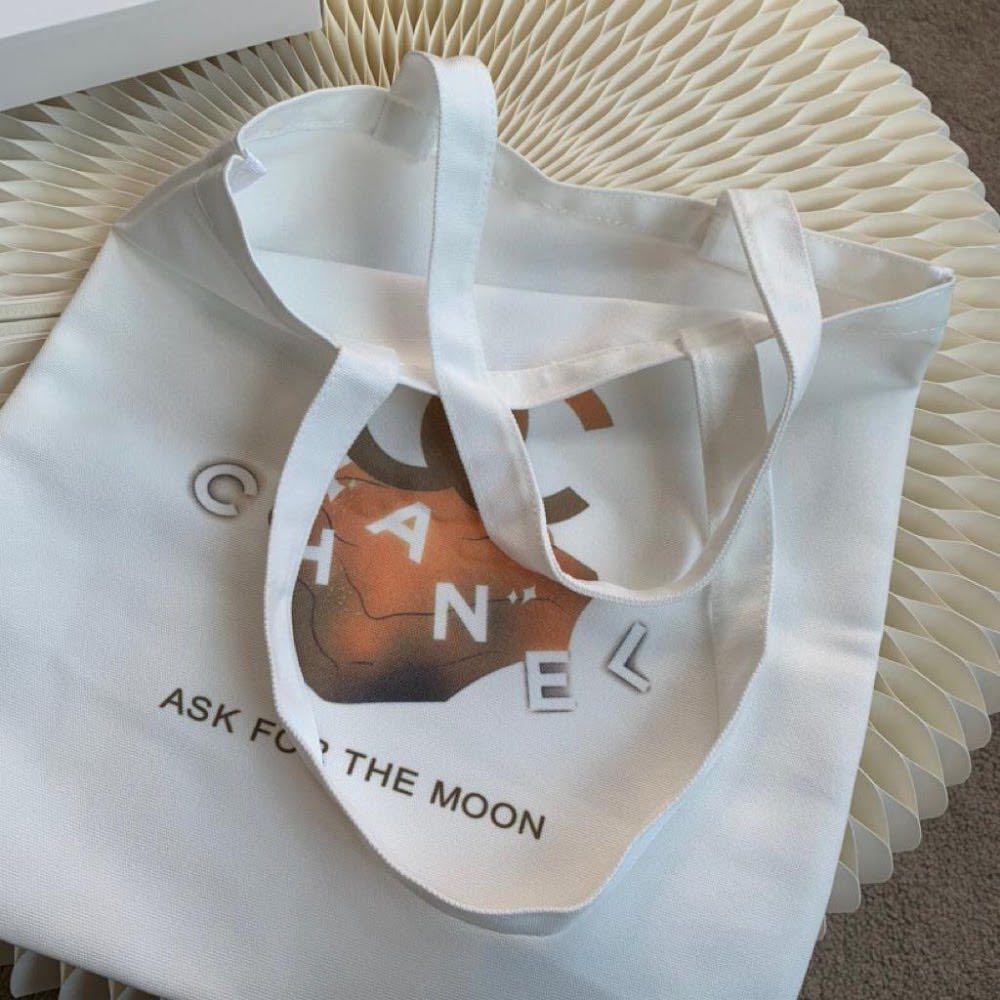 Chanel ask for the Moon 2021 Tote Shopping Canvas Bag VIP gift