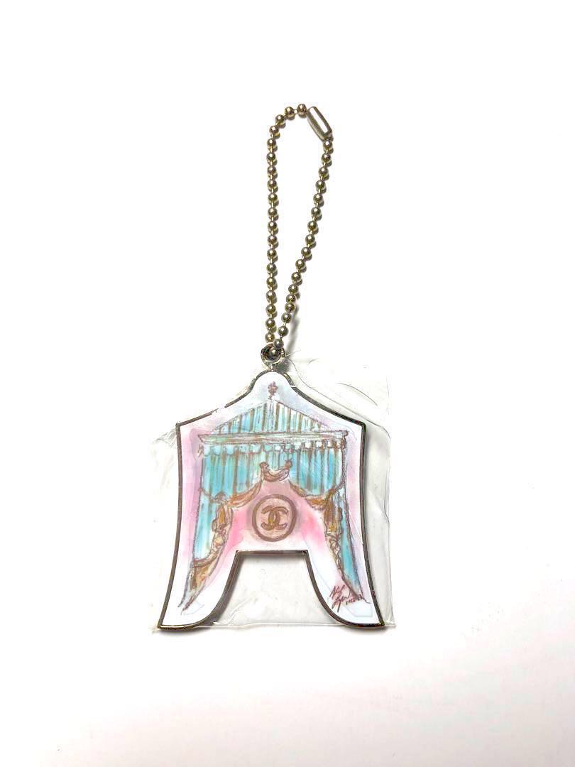 Chanel Pink metal Key Chain Charm VIP Gift Rare