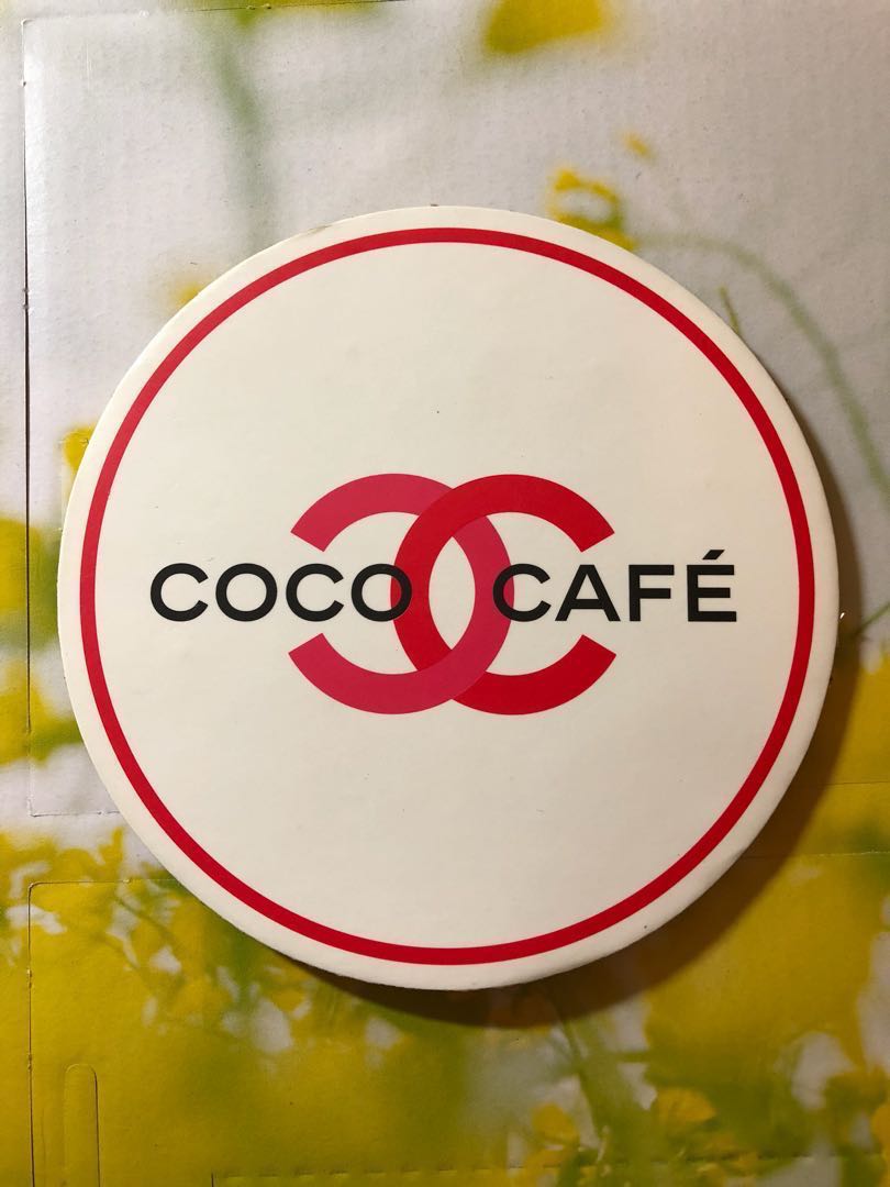 Chanel coco cafe coasters x 2pcs