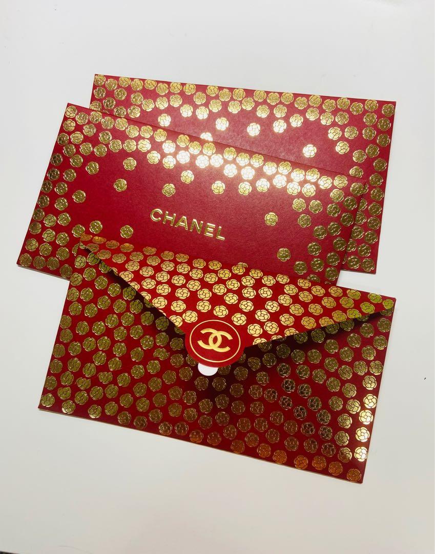 Chanel 2020 cny Camellia red packet envelope With greeting card