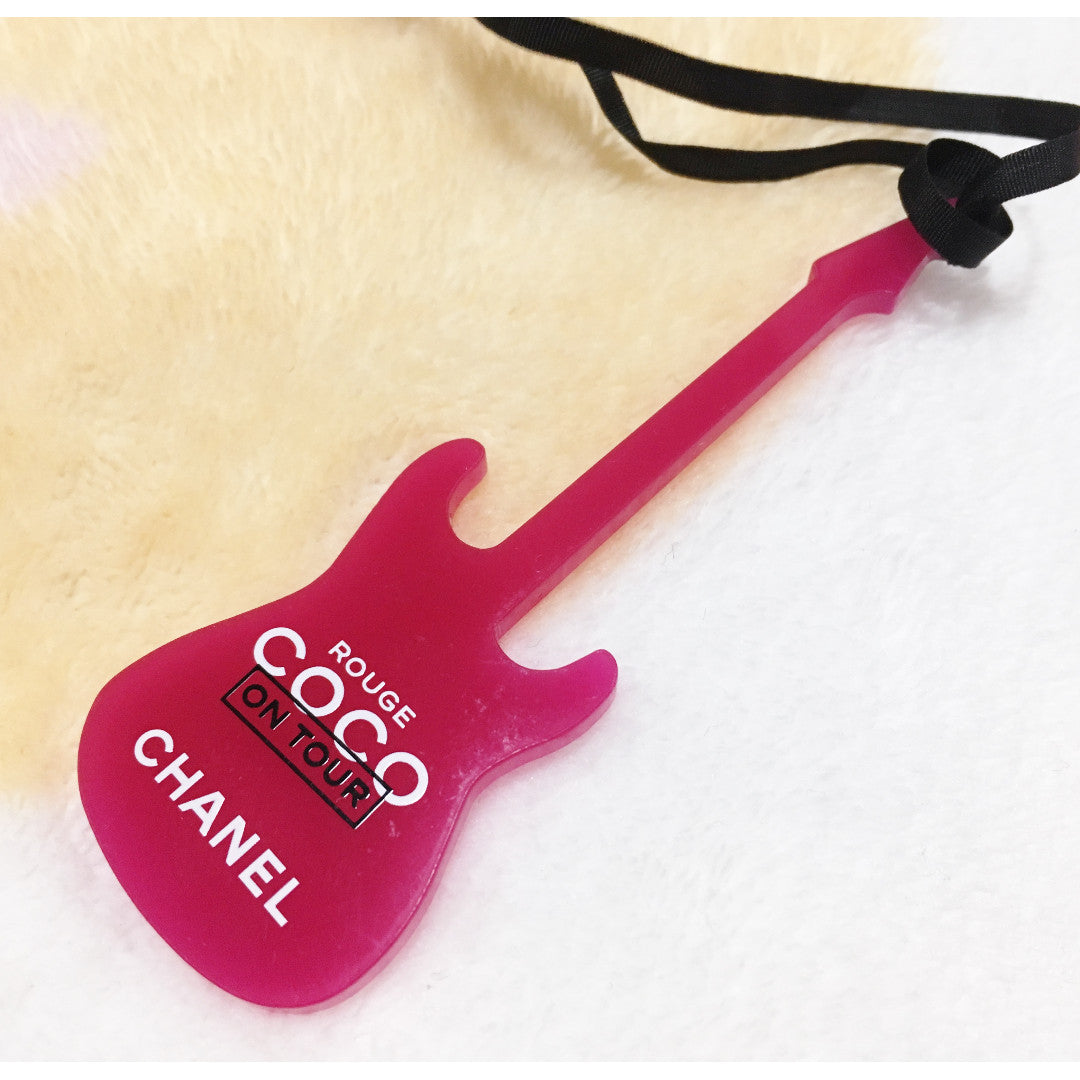 Chanel COCO rouge Tote Shopping Canvas Bag with guita Charm VIP gift