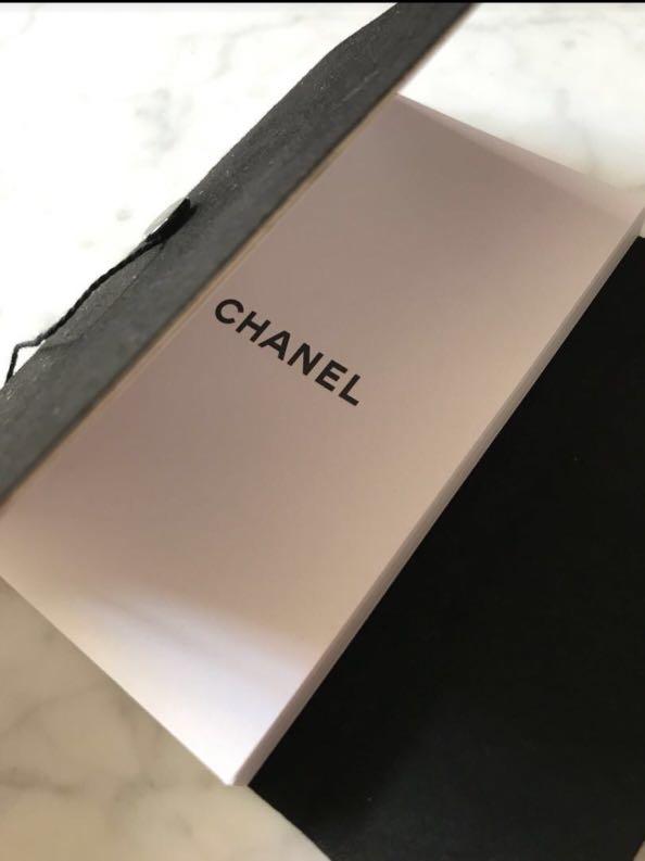 New CHANEL Small notepadSuede Mini Notepad black