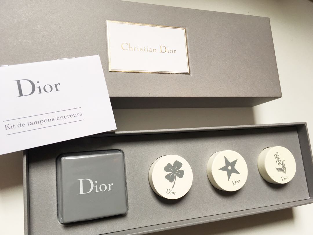 Dior Makeup Mini Wooden Stamp Set of 3pcs RARE VIP GIFT
