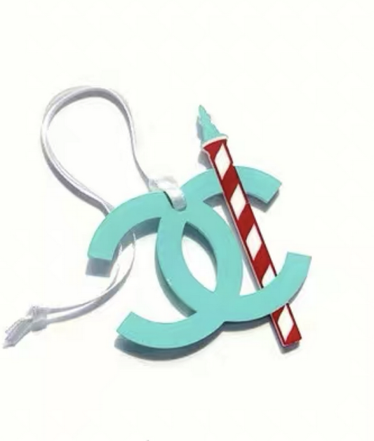 Chanel Green charm logo plastic collectable