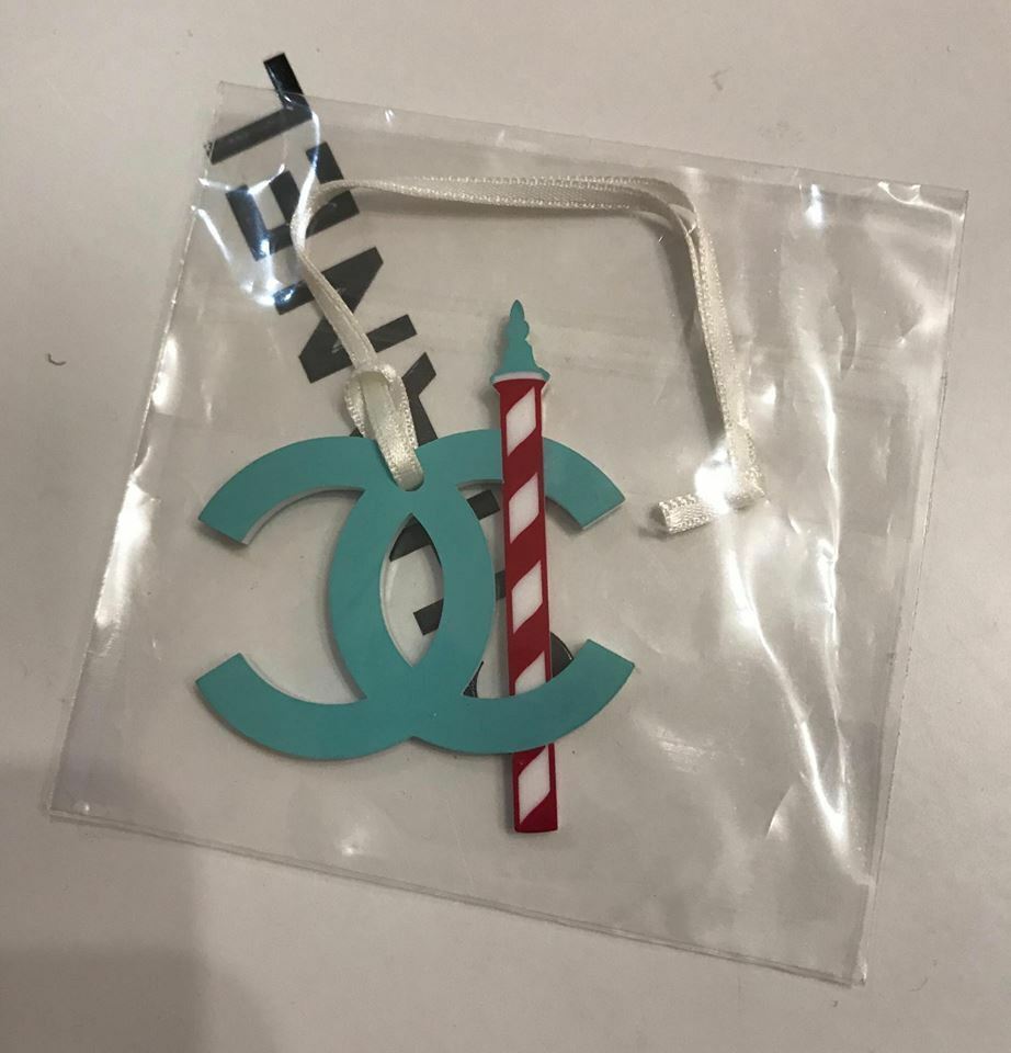 Chanel Green charm logo plastic collectable