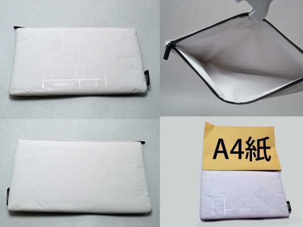 Chanel skincare White pouch bag in box