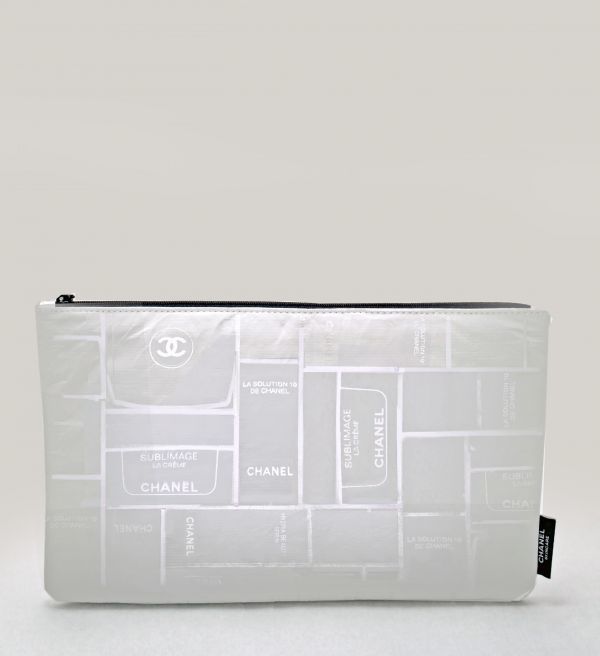 Chanel skincare White pouch bag in box