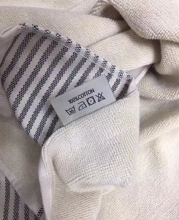 Beige Large Chanel Beauty Beach Towel in Pouch Bag 188 x 102cm