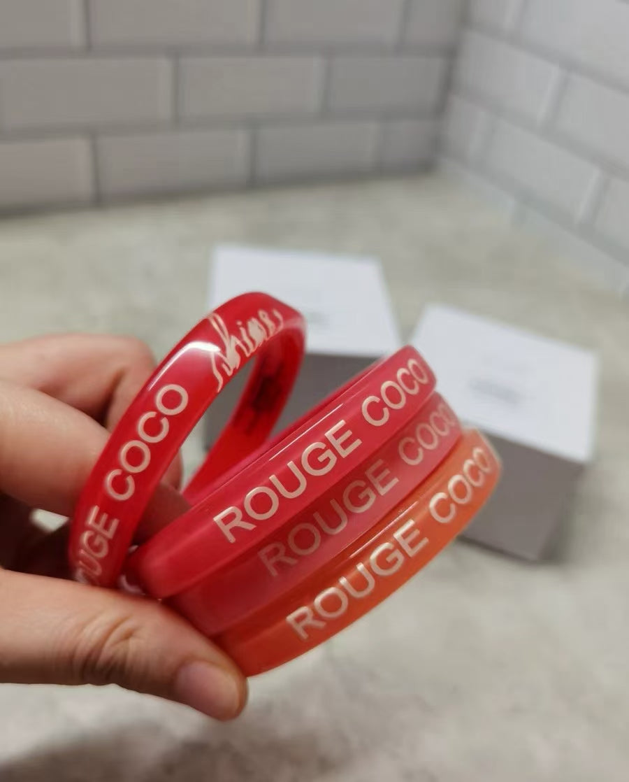 Chanel Rouge Coco Gloss Acrylic Bracelet Set of 4pcs VIP Gift