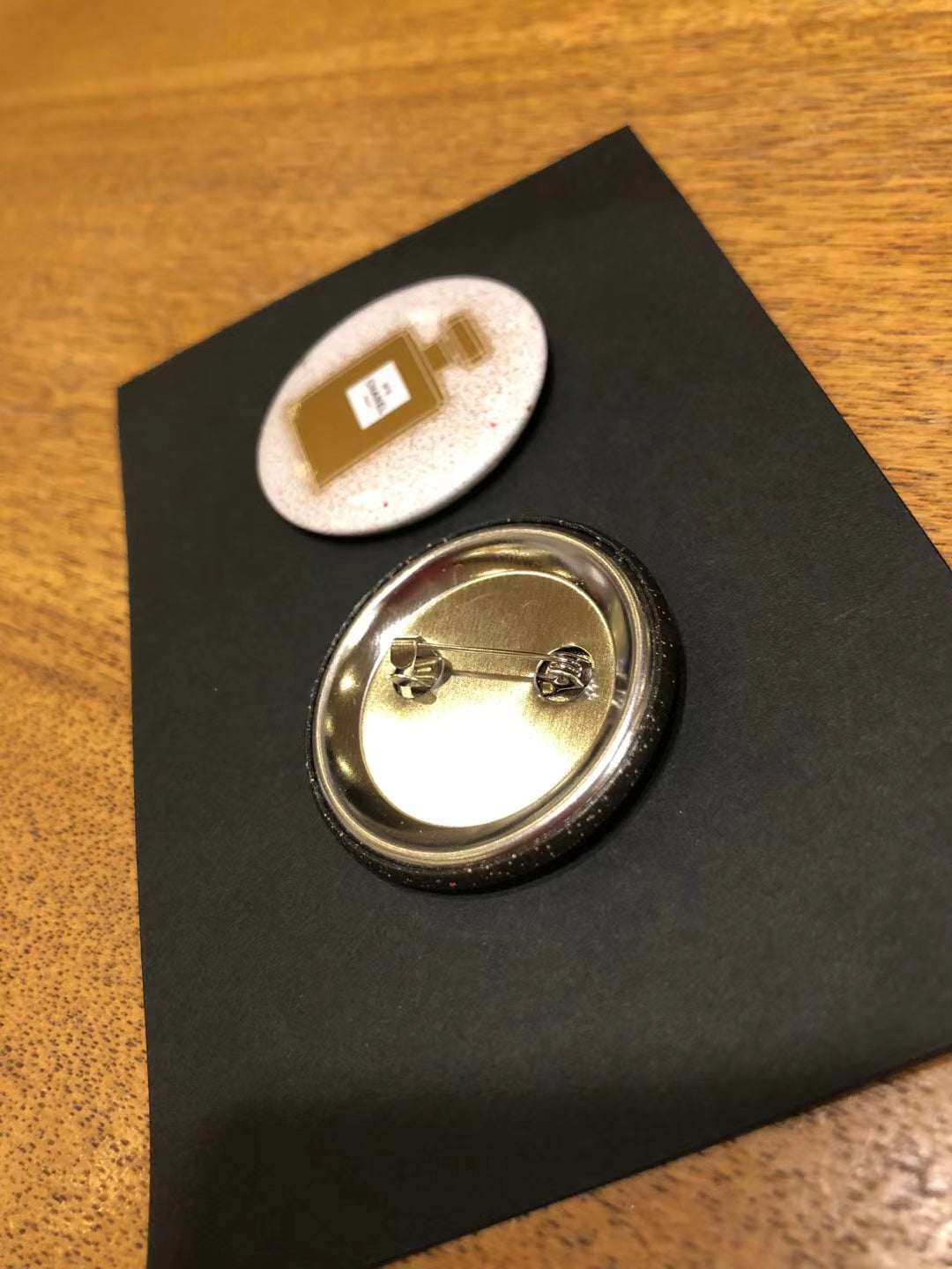 Chanel Christmas Badge Pins set of 2pcs