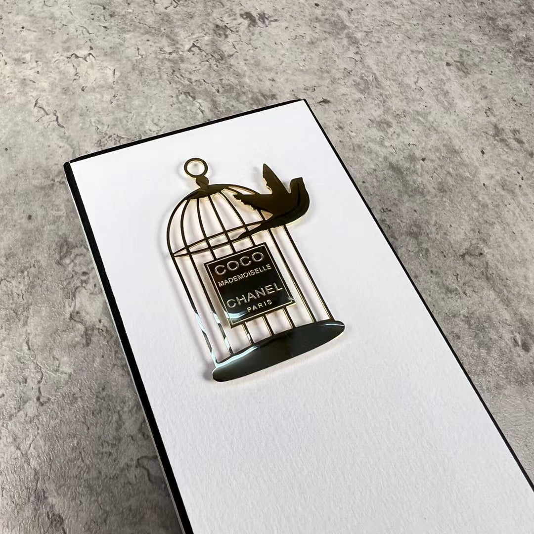 Coco Mademoiselle Perfume birdcadge magnet brooch badge VIP GIFT