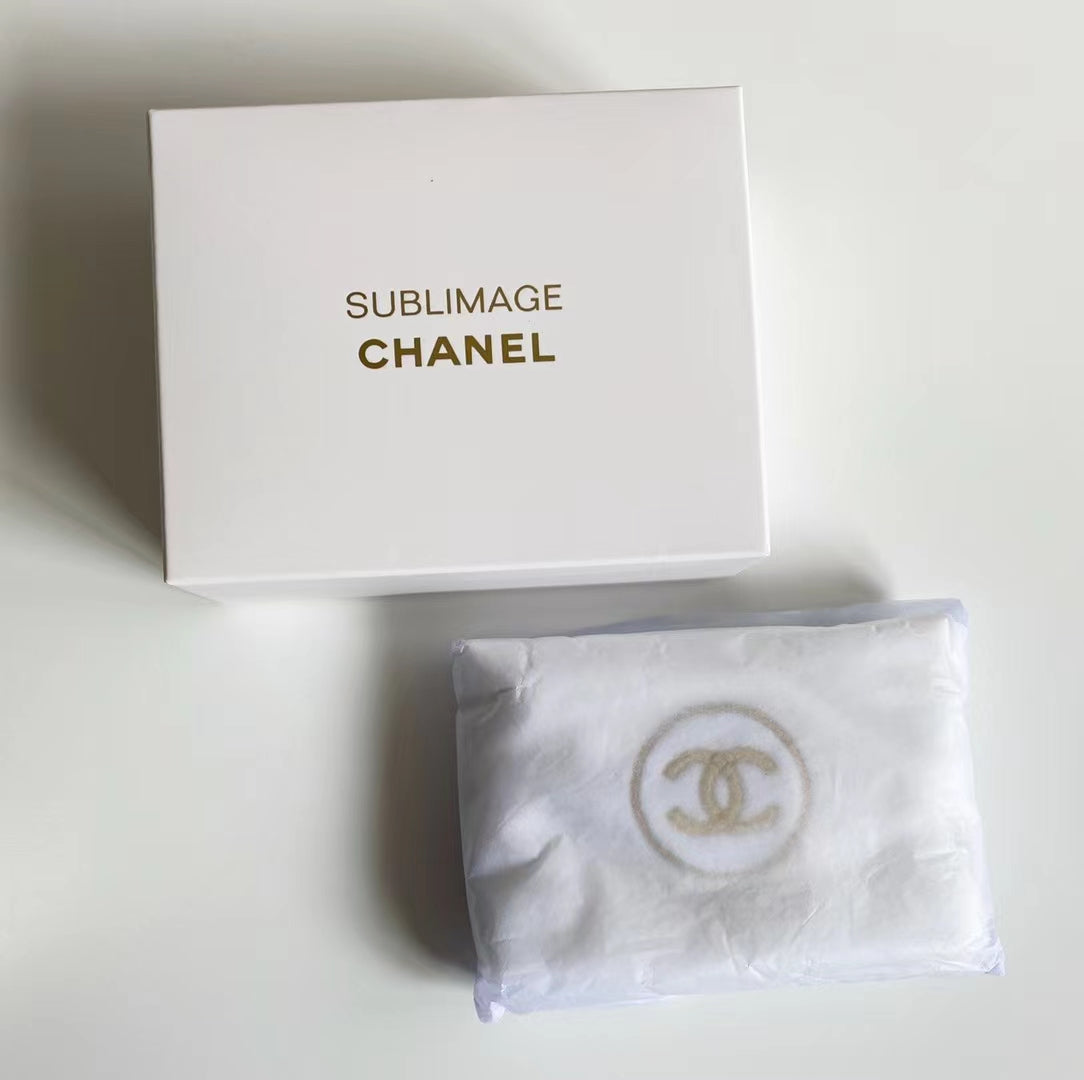 Chanel Sublimage Headband Ivory Gold Logo New in Box