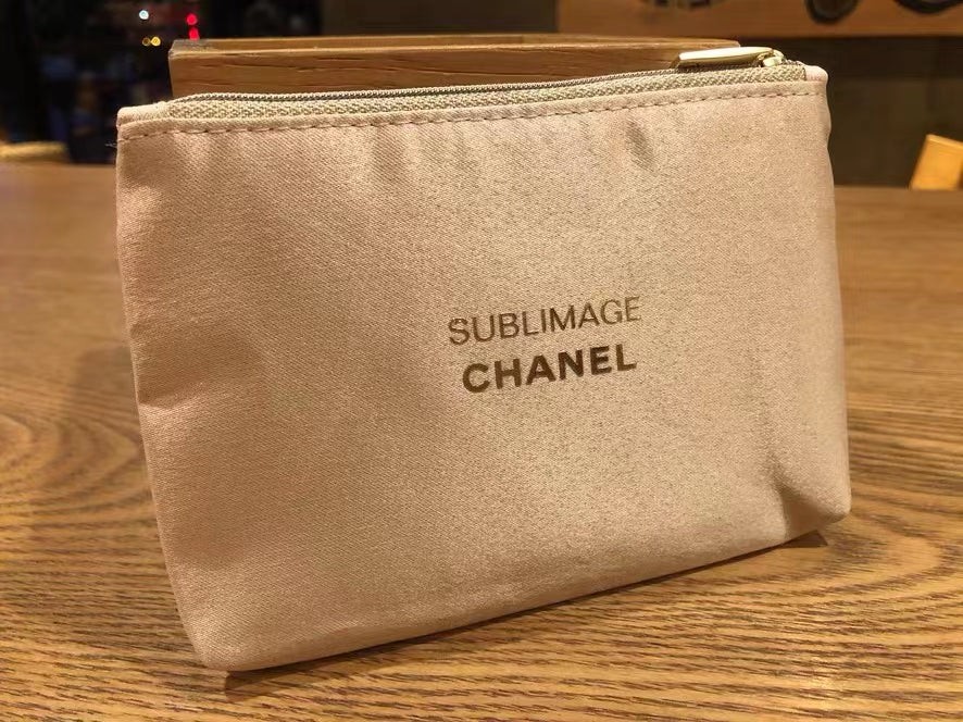 Sublimage Gold Shiny Small Handy Makeup Pouch