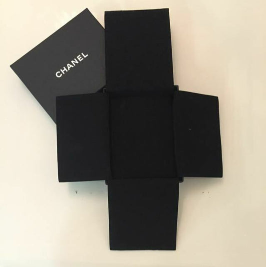 Authentic Empty Chanel Necklace Jewelry Box with velvet pouch