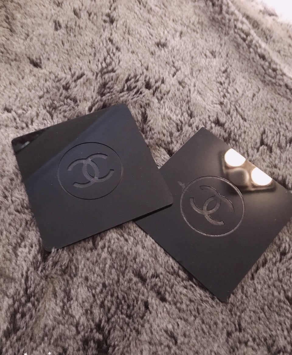 Chanel black acrylic Coasters  VIP Gift Drink Coasters x 1 pc