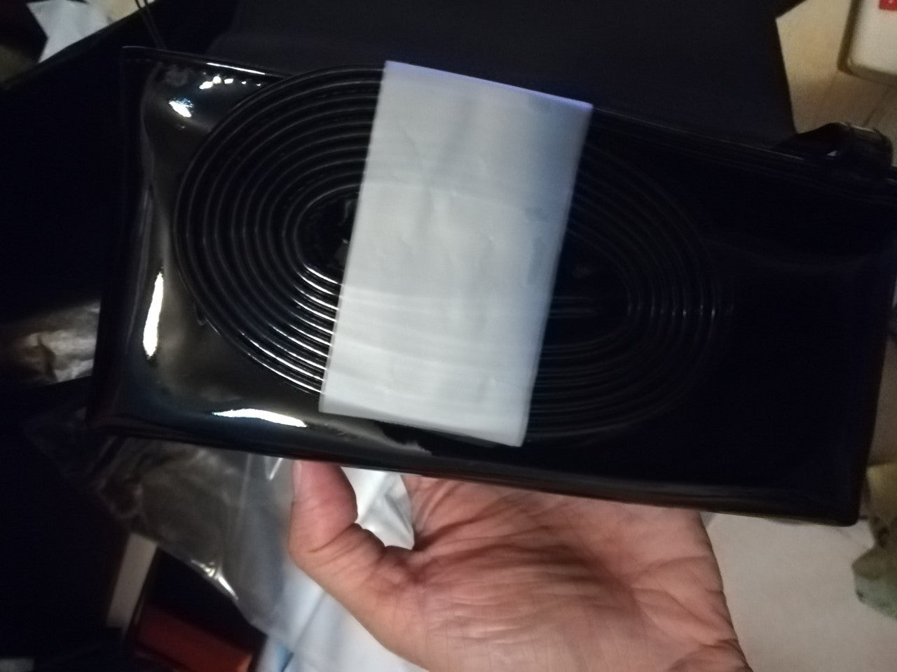 Chanel Uniform Black Patent Waist belt bag Out of Print