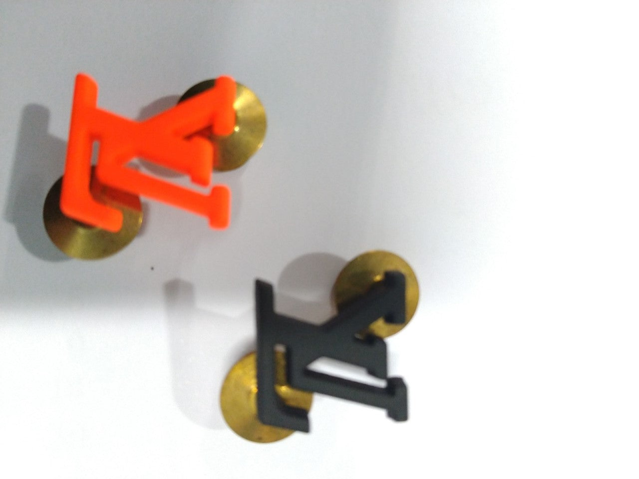 Louis Vuitton Virgil Abloh LV Initial Pin Orange