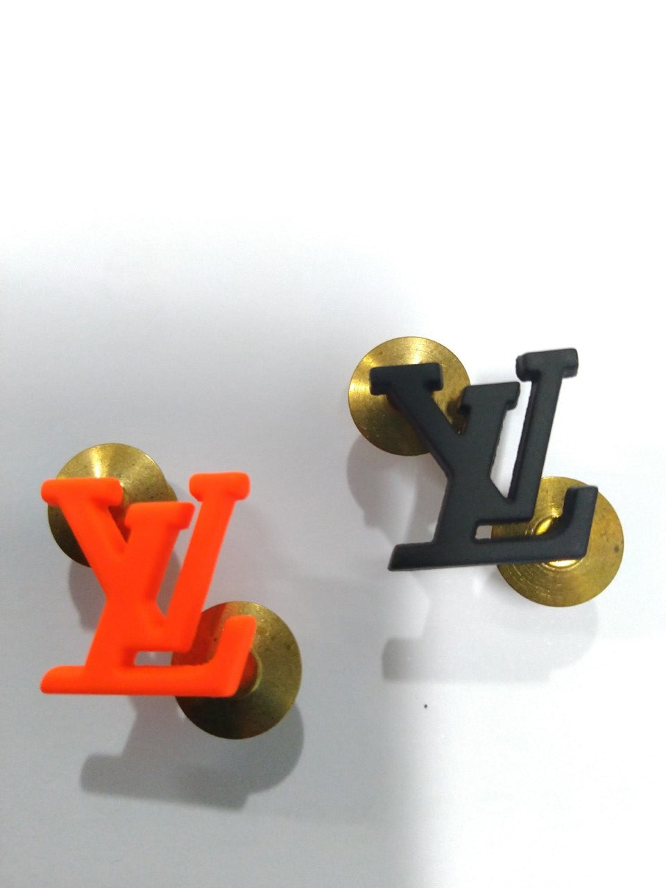Louis Vuitton Virgil Abloh LV Initial Pin Orange