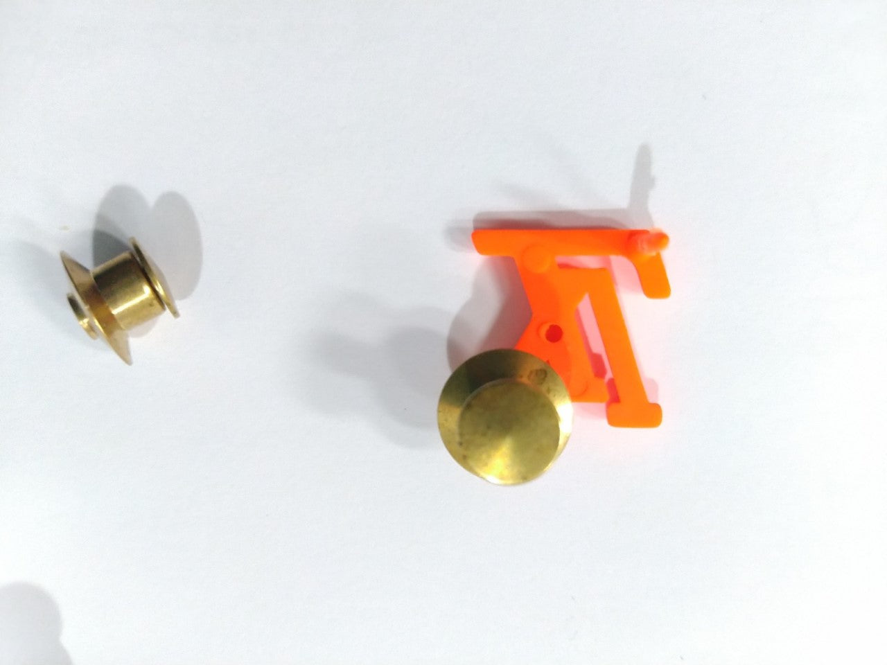 Louis Vuitton Virgil Abloh LV Initial Pin Orange