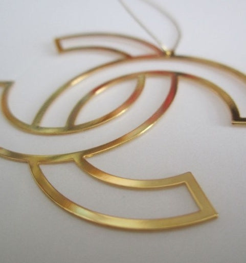 Chanel Metal Charm Sticker Iconic Logo Rare