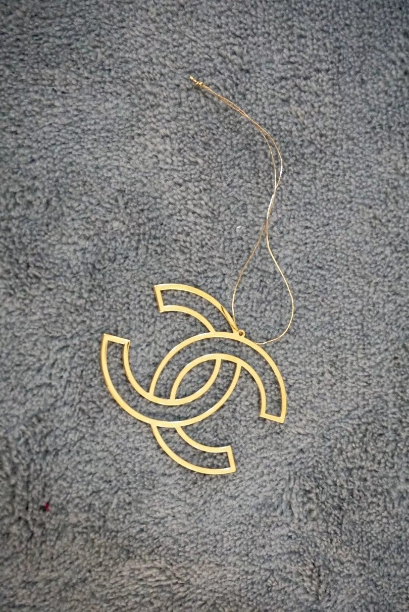 Chanel Metal Charm Sticker Iconic Logo Rare