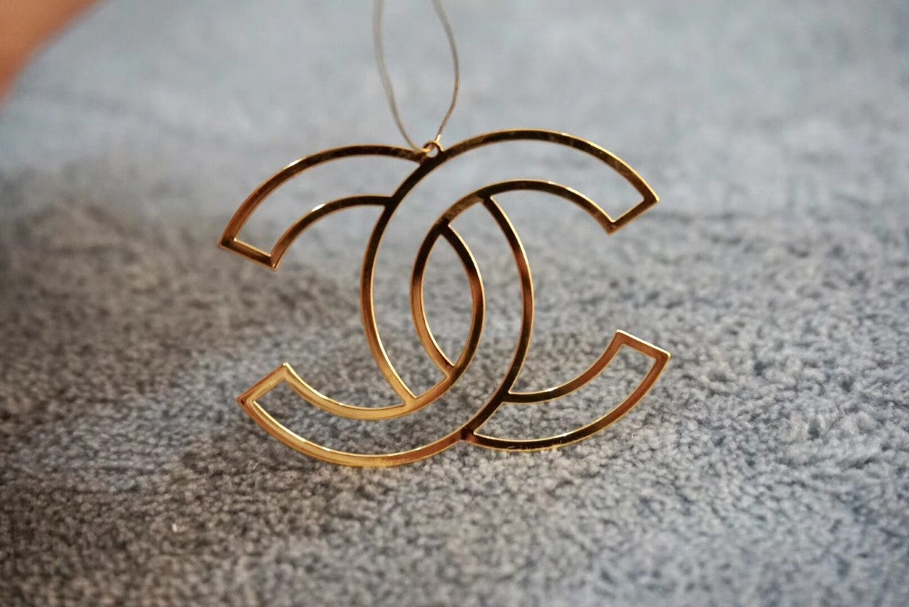 Chanel Metal Charm Sticker Iconic Logo Rare