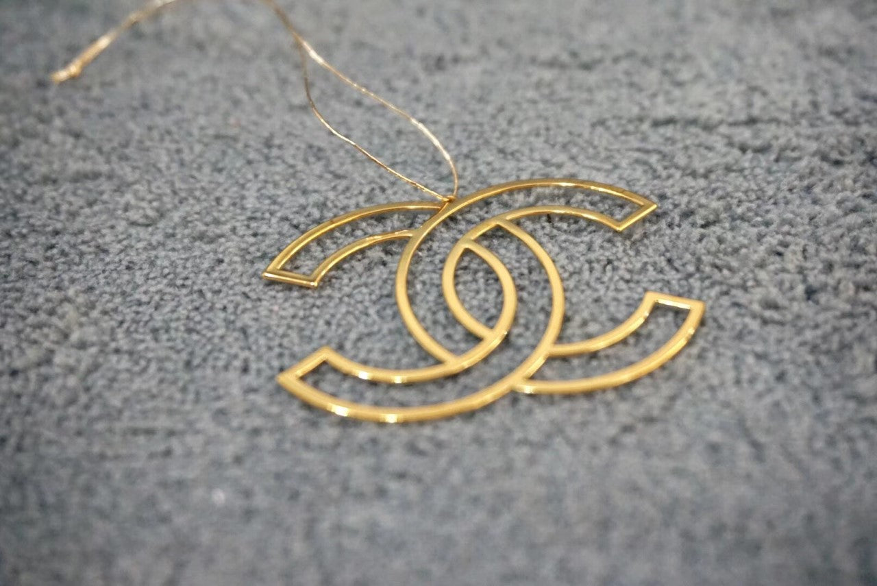 Chanel Metal Charm Sticker Iconic Logo Rare